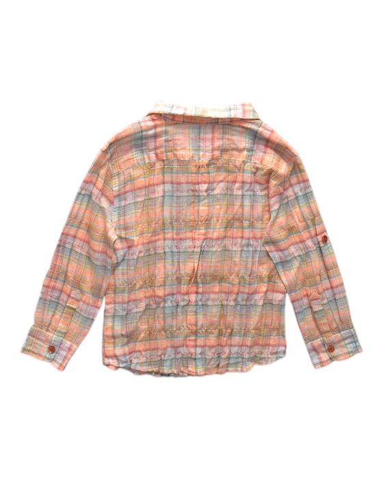 A Multicolour Long Sleeve Shirts from Chateau de Sable in size 4T for neutral. (Back View)