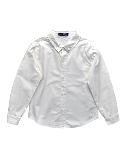 A White Long Sleeve Shirts from bloomB in size 6T for neutral. (Front View)