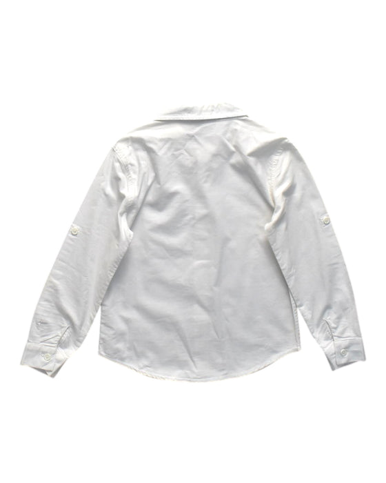 A White Long Sleeve Shirts from bloomB in size 6T for neutral. (Back View)