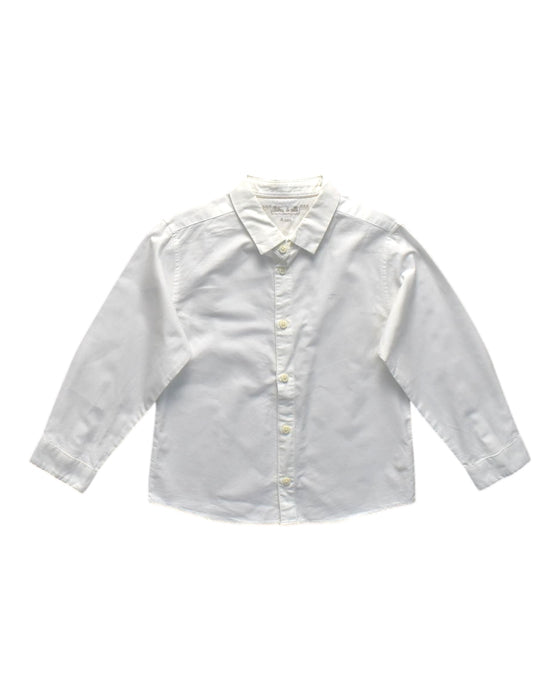A White Long Sleeve Shirts from Chateau de Sable in size 4T for neutral. (Front View)