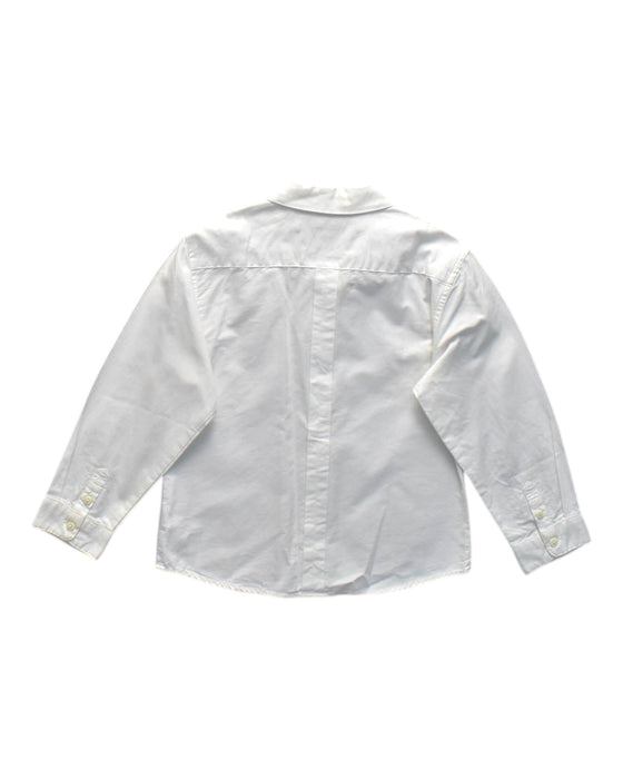 A White Long Sleeve Shirts from Chateau de Sable in size 4T for neutral. (Back View)