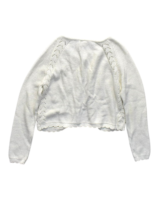 A White Cardigans from bloomB in size 12Y for girl. (Back View)