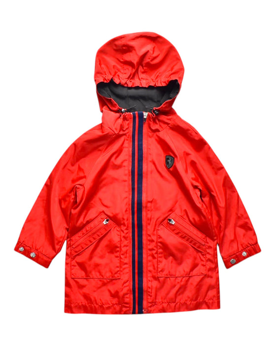 A Red Capes & Ponchos from Ferrari in size 3T for neutral. (Front View)