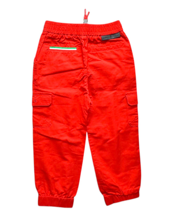 A Red Casual Pants from Ferrari in size 3T for boy. (Back View)