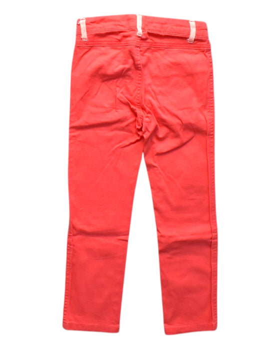 A Red Casual Pants from Chateau de Sable in size 4T for girl. (Back View)