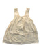 A Ivory Sleeveless Dresses from Our Mini Nature in size 7Y for neutral. (Front View)
