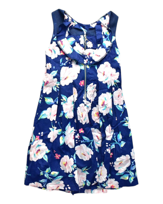 A Navy Sleeveless Dresses from bloomB in size 8Y for girl. (Back View)
