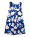 A Navy Sleeveless Dresses from bloomB in size 8Y for girl. (Back View)