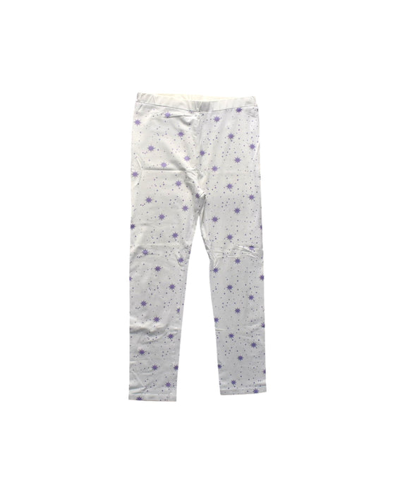 A White Leggings from Le Petit Society in size 10Y for girl. (Front View)