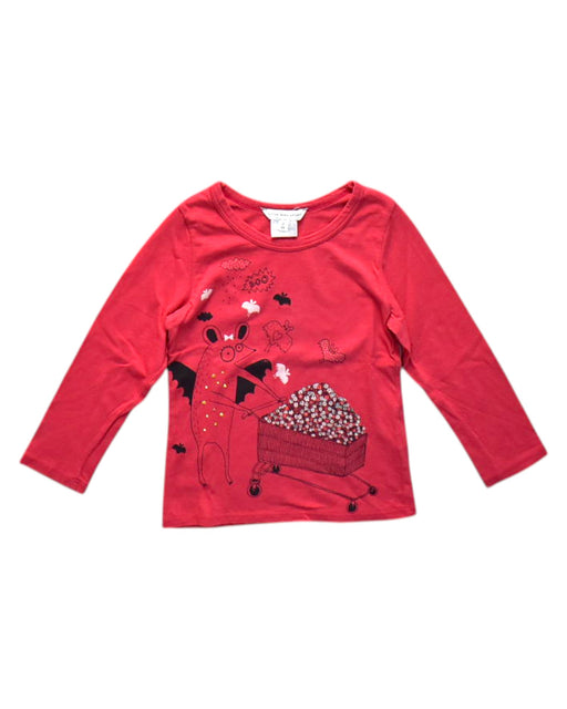 A Red Long Sleeve Tops from Little Marc Jacobs in size 2T for girl. (Front View)