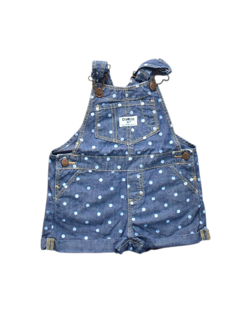 Blue Retykle Polka Dot Denim Overall Shorts 12-18M — Retykle Singapore