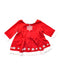 A Red Long Sleeve Dresses from Hanna Andersson in size 6-12M for girl. (Front View)