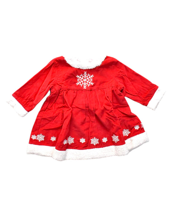 A Red Long Sleeve Dresses from Hanna Andersson in size 6-12M for girl. (Front View)