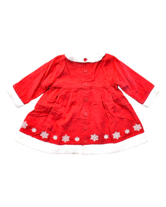 A Red Long Sleeve Dresses from Hanna Andersson in size 6-12M for girl. (Back View)