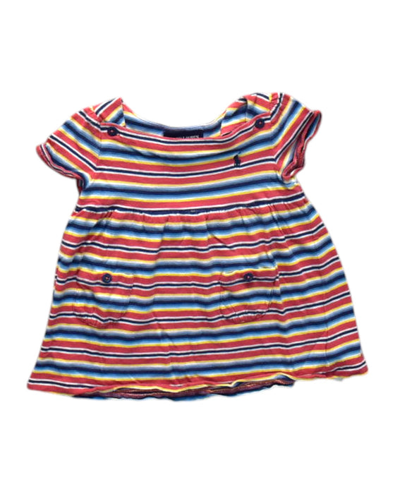 A Multicolour Short Sleeve Dresses from Ralph Lauren in size 12-18M for girl. (Front View)