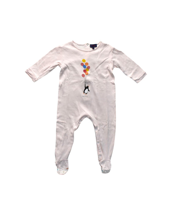 A White Onesies from Paul Smith in size 6-12M for neutral. (Front View)