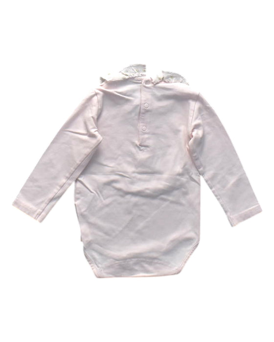 A Pink Long Sleeve Bodysuits from Tartine et Chocolat in size 12-18M for girl. (Back View)