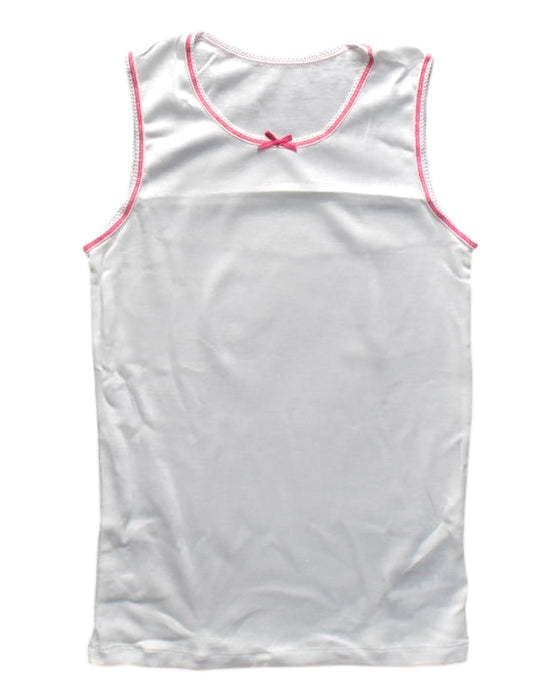 A White Sleeveless Tops from Mothercare in size 10Y for girl. (Front View)