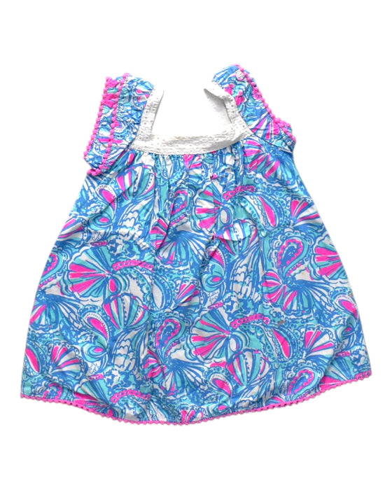 A Multicolour Sleeveless Dresses from Lilly Pulitzer in size 2T for girl. (Front View)
