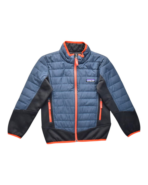 A Blue Puffer/Quilted Jackets from Patagonia in size 6T for neutral. (Front View)