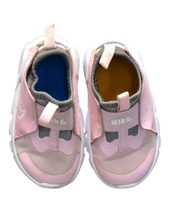 A Pink Sneakers from Nike in size 2T for girl. (Back View)
