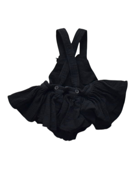 A Black Overall Dresses from Jose Varon in size 3T for girl. (Back View)
