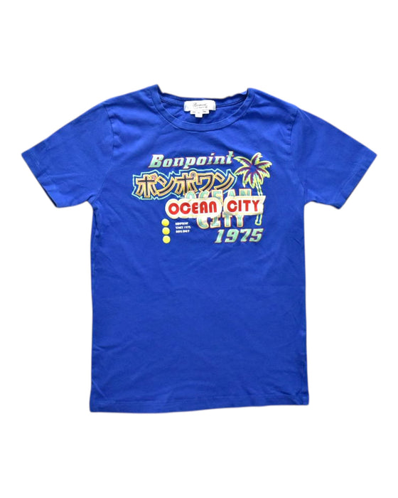 A Blue Short Sleeve T Shirts from Bonpoint in size 10Y for neutral. (Front View)