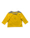 A Yellow Long Sleeve T Shirts from Petit Bateau in size 3-6M for neutral. (Front View)