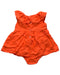 A Orange Sleeveless Rompers from Chateau de Sable in size 0-3M for girl. (Back View)