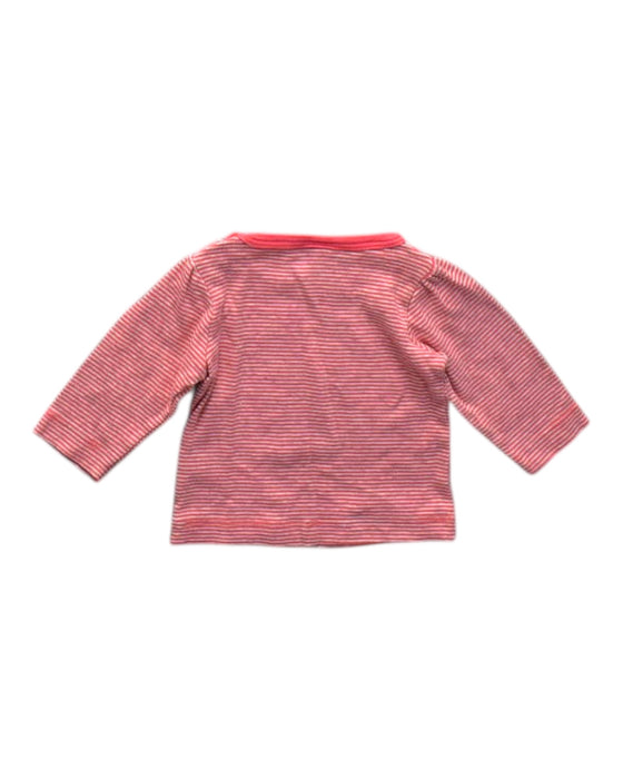 A Pink Long Sleeve Tops from Petit Bateau in size 0-3M for neutral. (Back View)