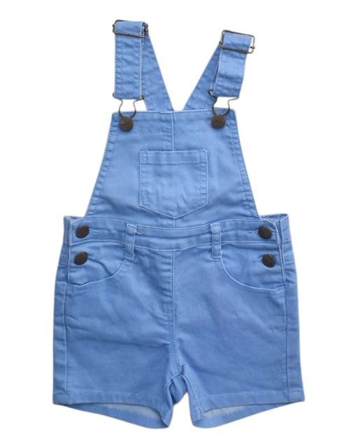 A Blue Overall Shorts from Jamie Kay in size 8Y for girl. (Front View)