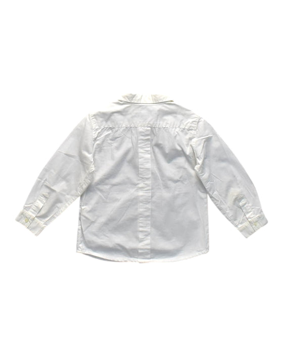A White Long Sleeve Shirts from Bonpoint in size 3T for neutral. (Back View)