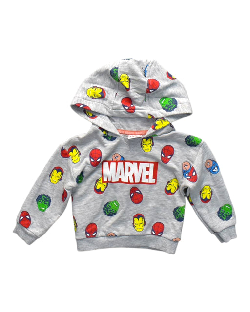 A Multicolour Hooded Sweatshirts from Marvel in size 12-18M for neutral. (Front View)