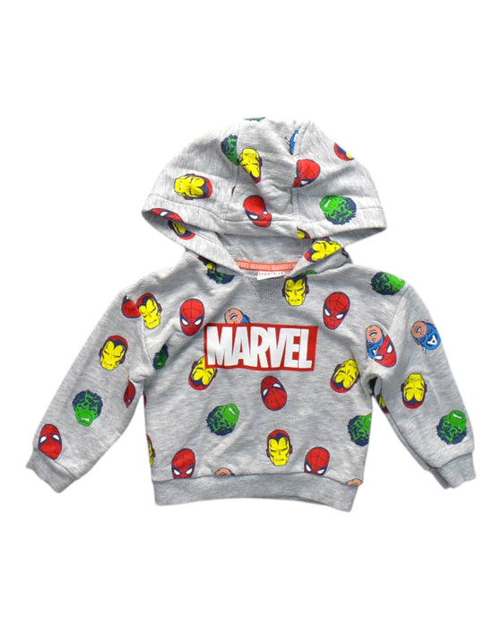 A Multicolour Hooded Sweatshirts from Marvel in size 12-18M for neutral. (Front View)