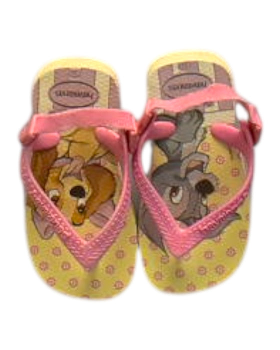 A Pink Sandals from Havaianas in size 12-18M for neutral. (Back View)