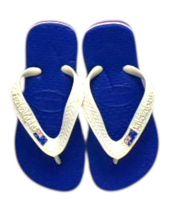 A Multicolour Flip Flops from Havaianas in size 4T for neutral. (Back View)
