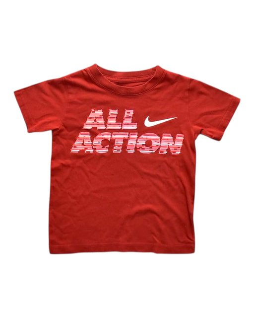 A Red Short Sleeve T Shirts from Nike in size 4T for neutral. (Front View)