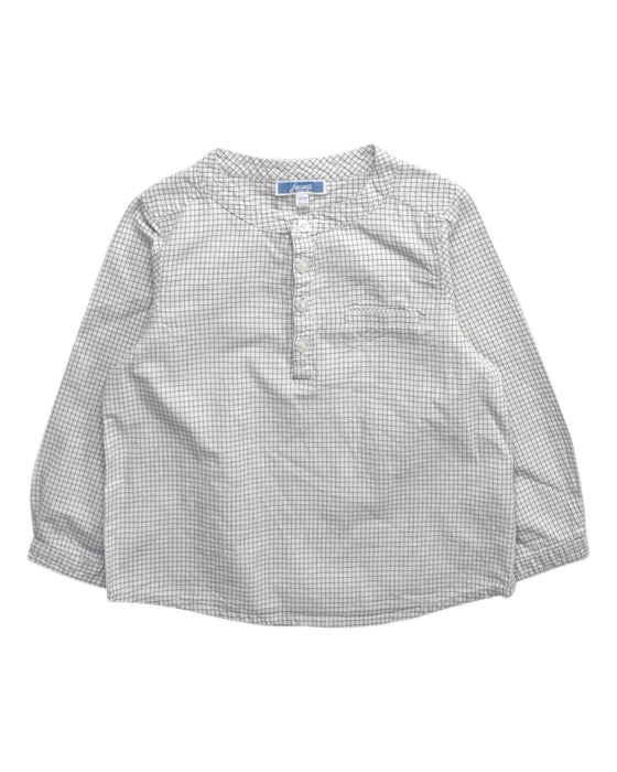 A Grey Long Sleeve Shirts from Jacadi in size 3T for boy. (Front View)