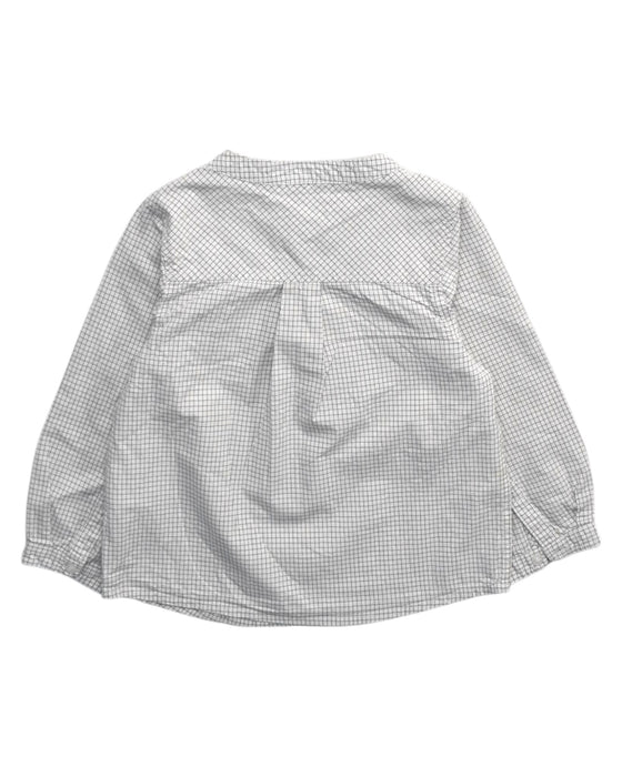 A Grey Long Sleeve Shirts from Jacadi in size 3T for boy. (Back View)