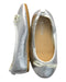 A Silver Flats from Crewcuts in size 3T for girl. (Front View)