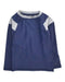 A Navy Rash Guards from Crewcuts in size 2T for boy. (Front View)