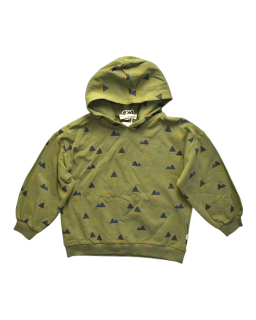 A Green Hooded Sweatshirts from House of Jamie in size 8Y for neutral. (Front View)