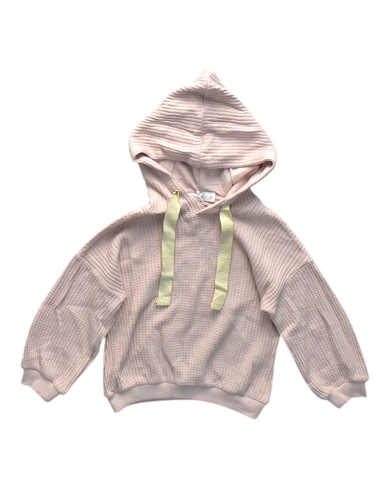 A Pink Hooded Sweatshirts from Jamie Kay in size 3T for neutral. (Front View)