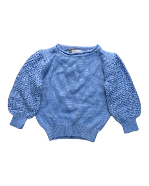 A Blue Knit Sweaters from Buho in size 4T for girl. (Front View)