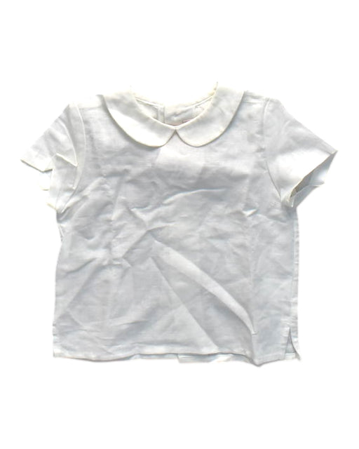 A White Short Sleeve Shirts from La Coqueta in size 2T for girl. (Front View)