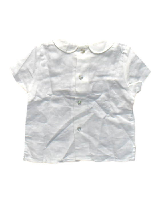 A White Short Sleeve Shirts from La Coqueta in size 2T for girl. (Back View)