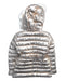 A Metallic Puffer/Quilted Jackets from Yves Salomon Enfant in size 10Y for girl. (Back View)