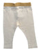 A White Leggings from Petit Bateau in size 3-6M for girl. (Back View)