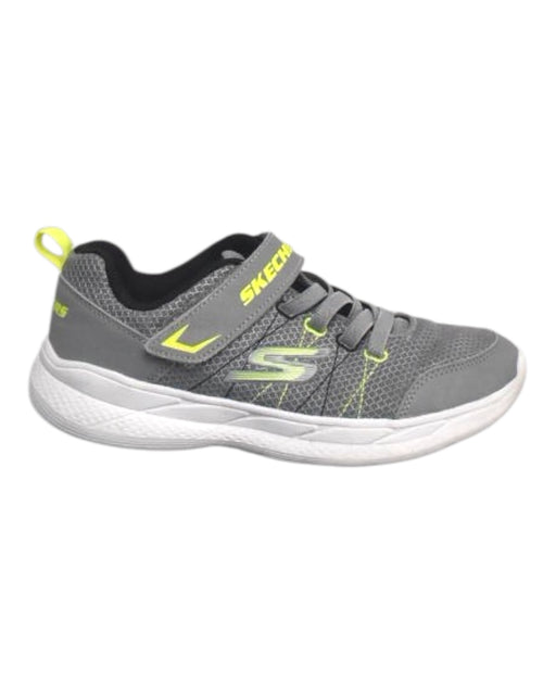 A Grey Sneakers from Skechers in size 11Y for boy. (Front View)
