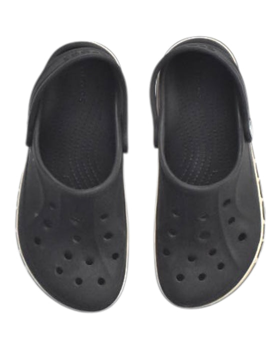 A Black Slip Ons from Crocs in size 6T for boy. (Back View)
